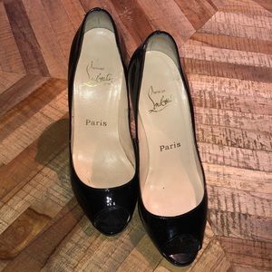 Louboutin peeptoe heels